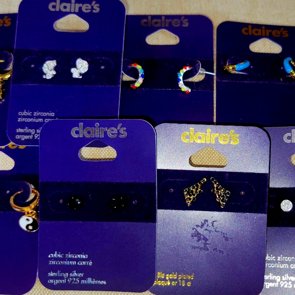 ~Claire's Fine Jewelry Lot 8 New Beautiful Sets MSRV $150. !~